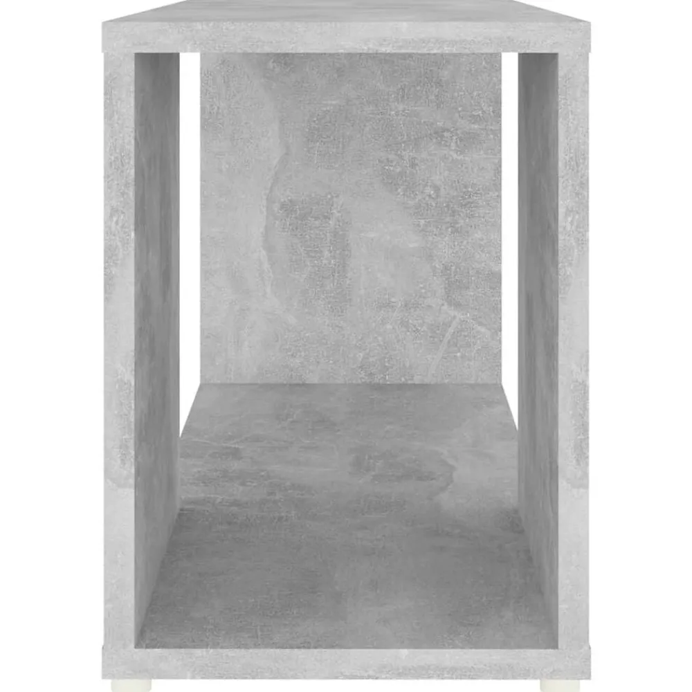 vidaXL Estanterías-Mueble de TV madera de ingeniería gris hormigón 60x24x32 cm