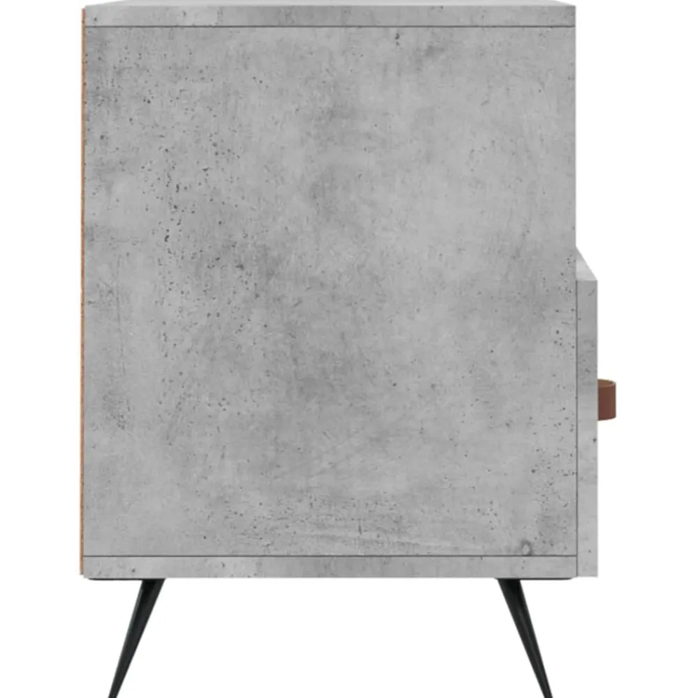 vidaXL Muebles Tv-Mueble de TV madera de ingeniería gris hormigón 102x36x50 cm