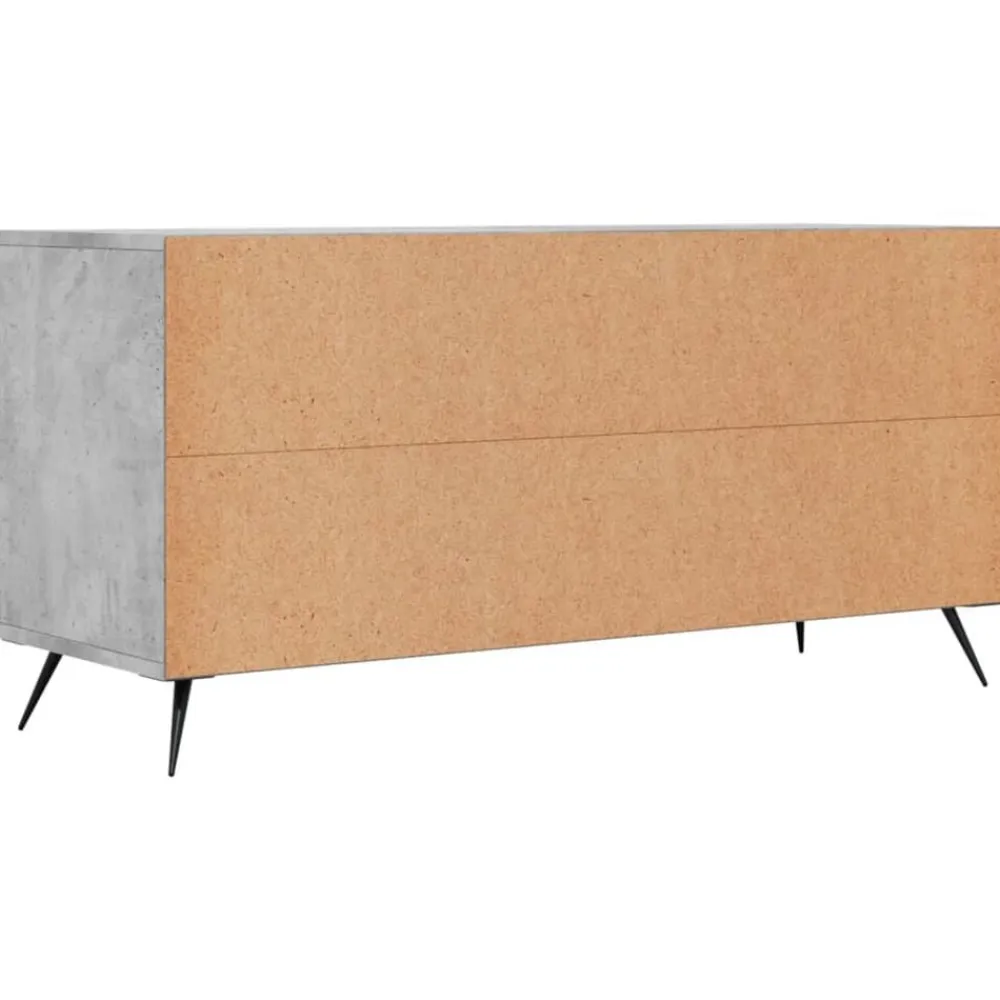vidaXL Muebles Tv-Mueble de TV madera de ingeniería gris hormigón 102x36x50 cm