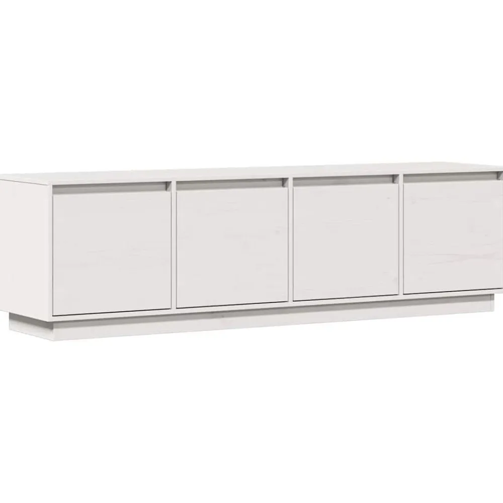 vidaXL Muebles Tv-Mueble de TV madera maciza de pino 156x37x45 cm