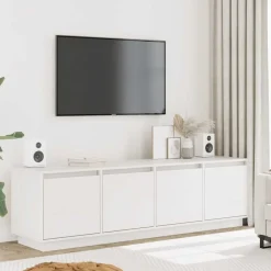 vidaXL Muebles Tv-Mueble de TV madera maciza de pino 156x37x45 cm