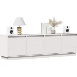 vidaXL Muebles Tv-Mueble de TV madera maciza de pino 156x37x45 cm