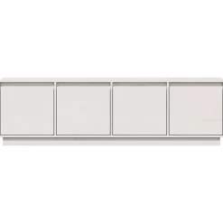 vidaXL Muebles Tv-Mueble de TV madera maciza de pino 156x37x45 cm