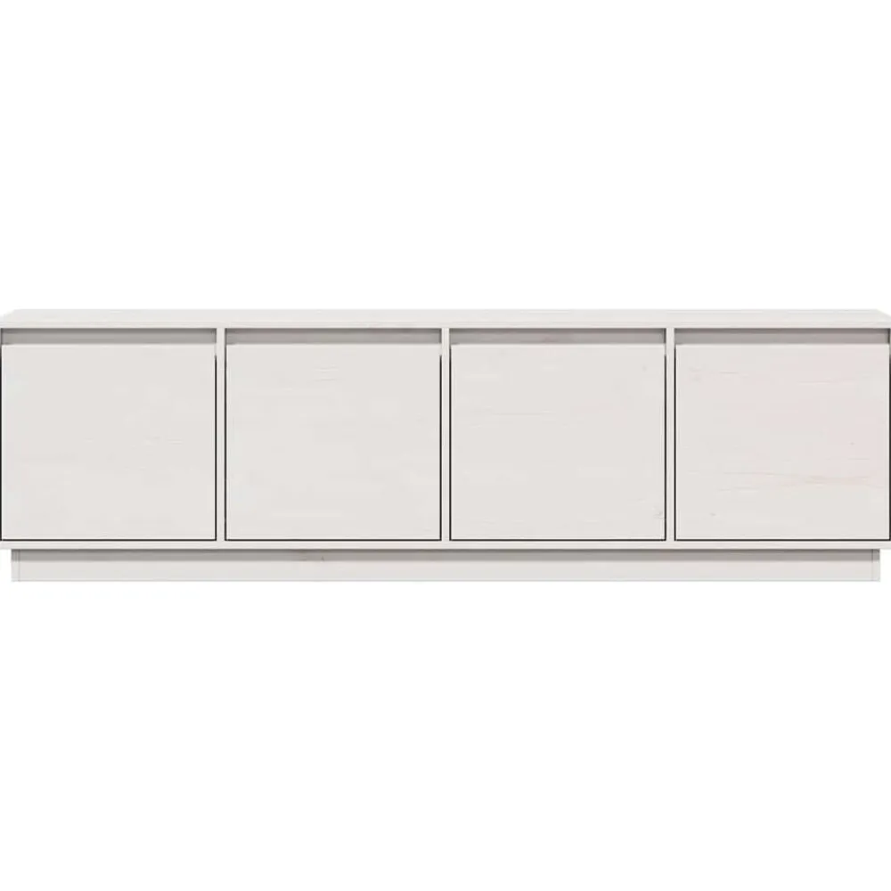 vidaXL Muebles Tv-Mueble de TV madera maciza de pino 156x37x45 cm