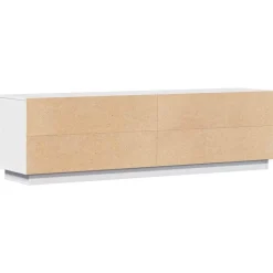 vidaXL Muebles Tv-Mueble de TV madera maciza de pino 156x37x45 cm