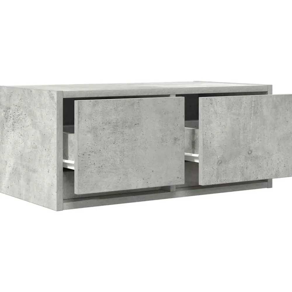 vidaXL Muebles Tv-Mueble de TV madera de ingeniería gris hormigón 60x31x25,5 cm