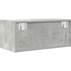 vidaXL Muebles Tv-Mueble de TV madera de ingeniería gris hormigón 60x31x25,5 cm