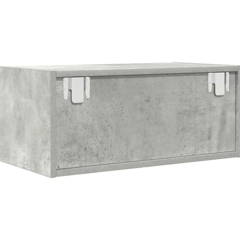 vidaXL Muebles Tv-Mueble de TV madera de ingeniería gris hormigón 60x31x25,5 cm