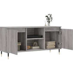 vidaXL Mueble de TV madera de ingeniería 104x35x50 cm Gris sonoma New