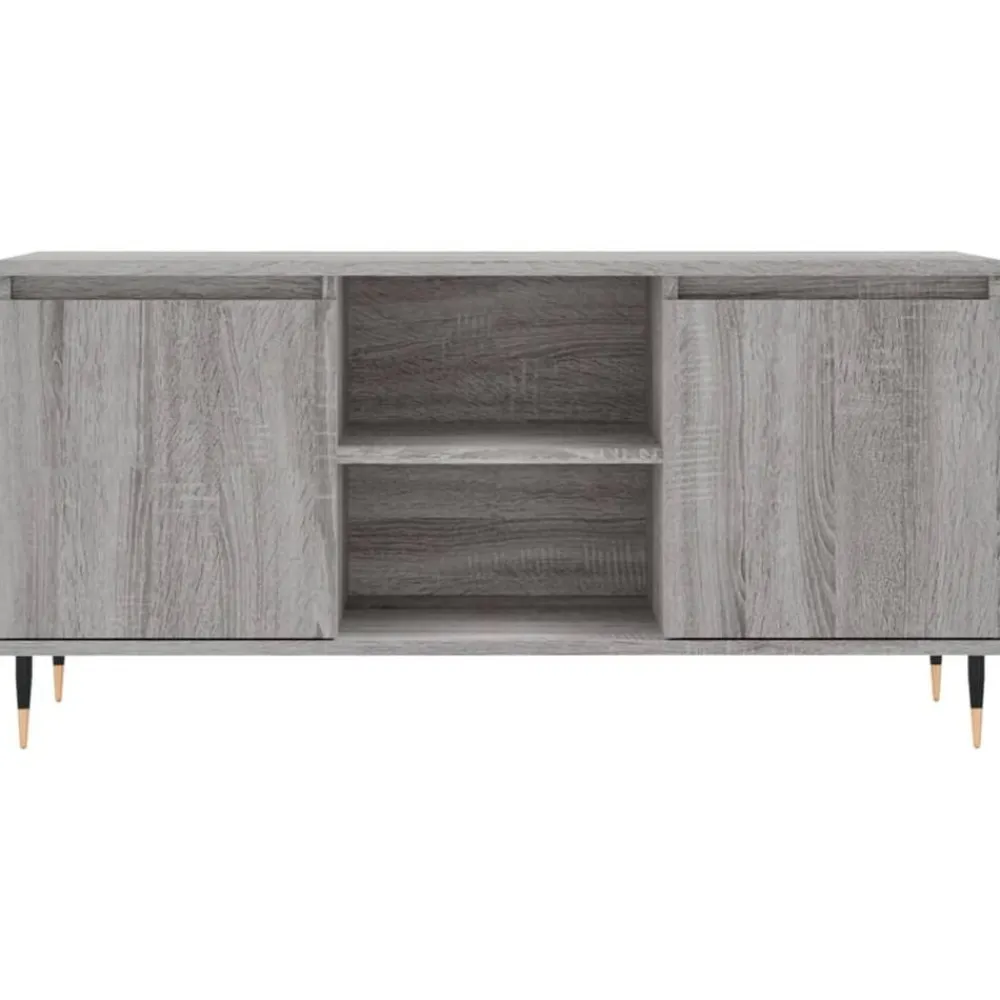 vidaXL Mueble de TV madera de ingeniería 104x35x50 cm Gris sonoma New