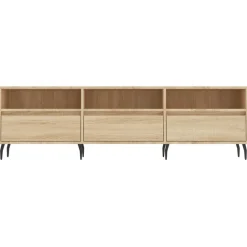 vidaXL Muebles Tv-Mueble de TV madera contrachapada 150x30x44,5 cm