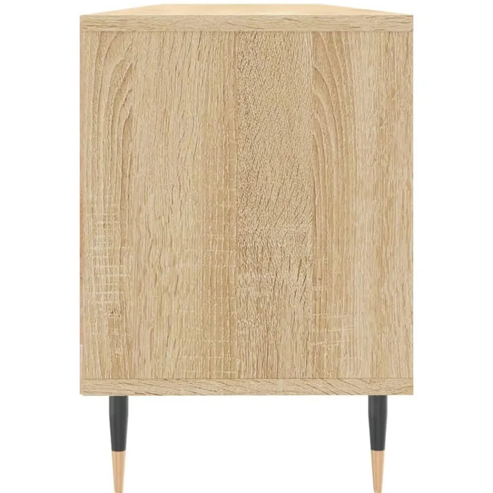 vidaXL Mueble de TV madera contrachapada 150x30x44,5 cm Roble Sonoma Best