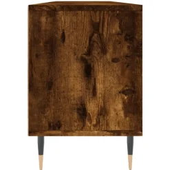 vidaXL Mueble de TV madera contrachapada 150x30x44,5 cm Roble ahumado New