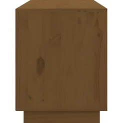vidaXL Muebles Tv-Mueble de TV madera maciza de pino marrón miel 176x37x47,5 cm