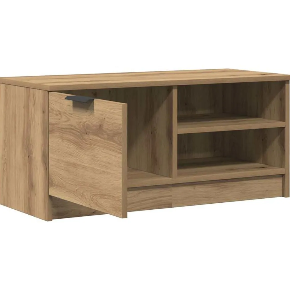 vidaXL Muebles Tv-Mueble de TV madera de ingeniería 80x35x36,5 cm