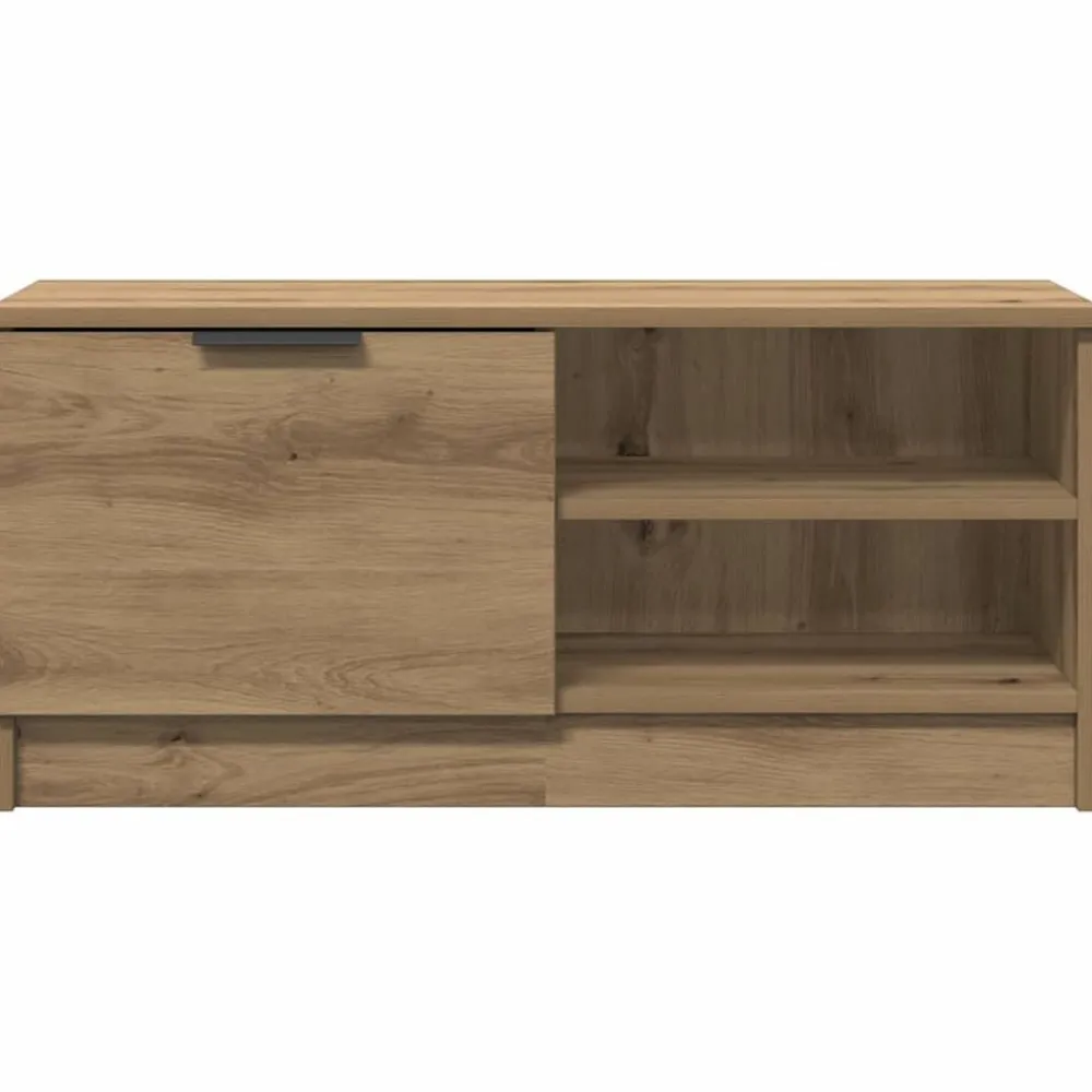 vidaXL Muebles Tv-Mueble de TV madera de ingeniería 80x35x36,5 cm
