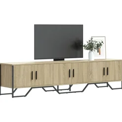 vidaXL Muebles Tv-Mueble de TV madera de ingeniería 180x34x41 cm