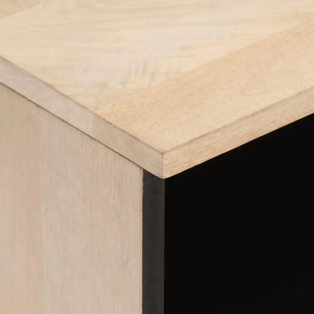 vidaXL Muebles Tv-Mueble de TV madera maciza de mango 100x33x46 cm