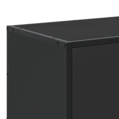 vidaXL Muebles Tv-Mueble de TV madera de ingeniería y metal 100x35x41 cm