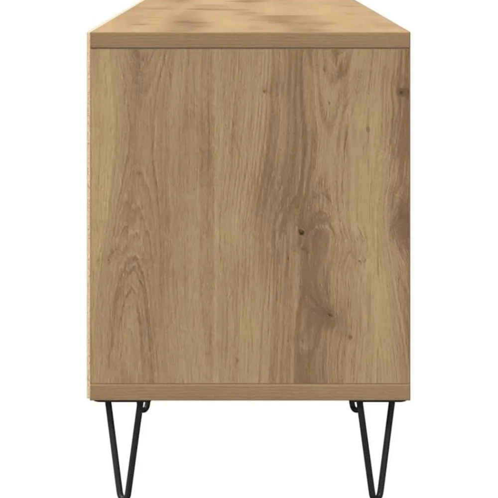 vidaXL Mueble de TV madera de ingeniería 150x30x44,5 cm Roble artisan Clearance