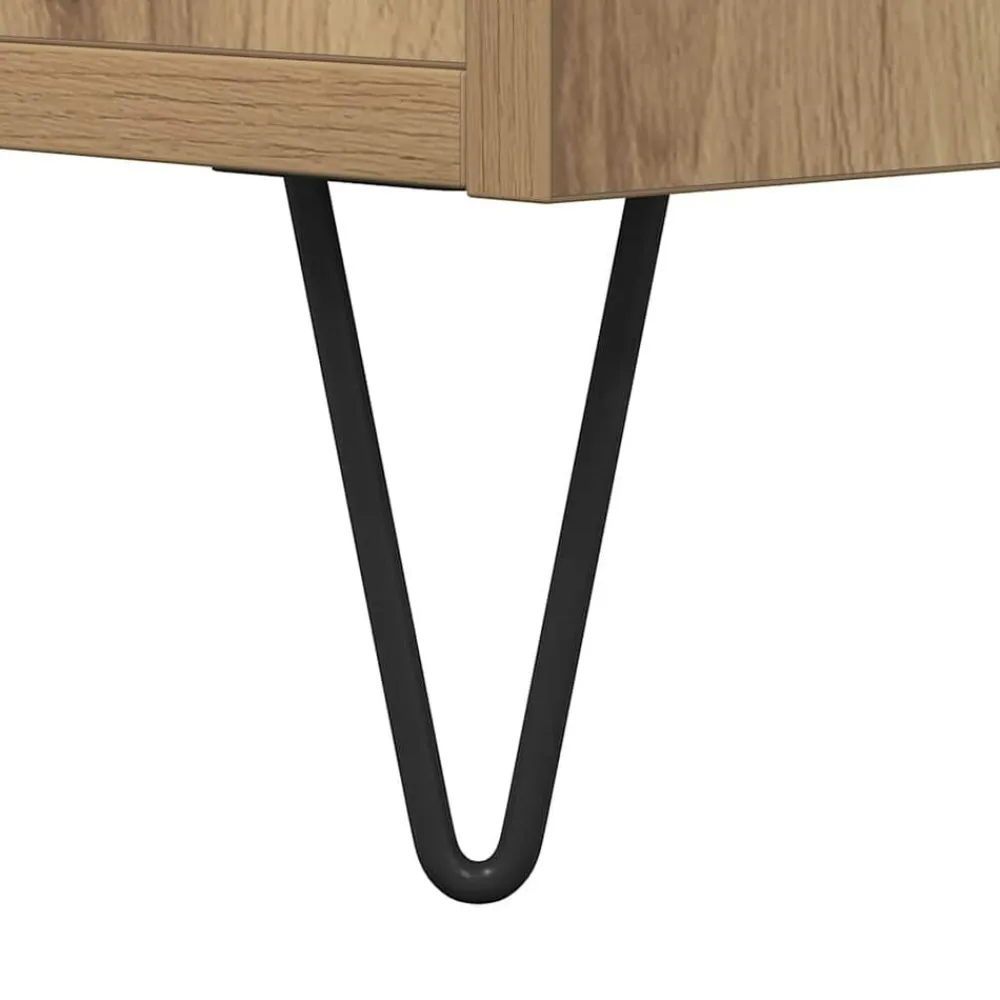 vidaXL Mueble de TV madera de ingeniería 150x30x44,5 cm Roble artisan Clearance