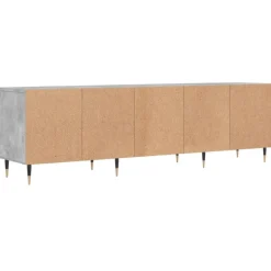 vidaXL Mueble de TV madera contrachapada gris hormigón 150x30x44,5 cm Gris hormigón Hot