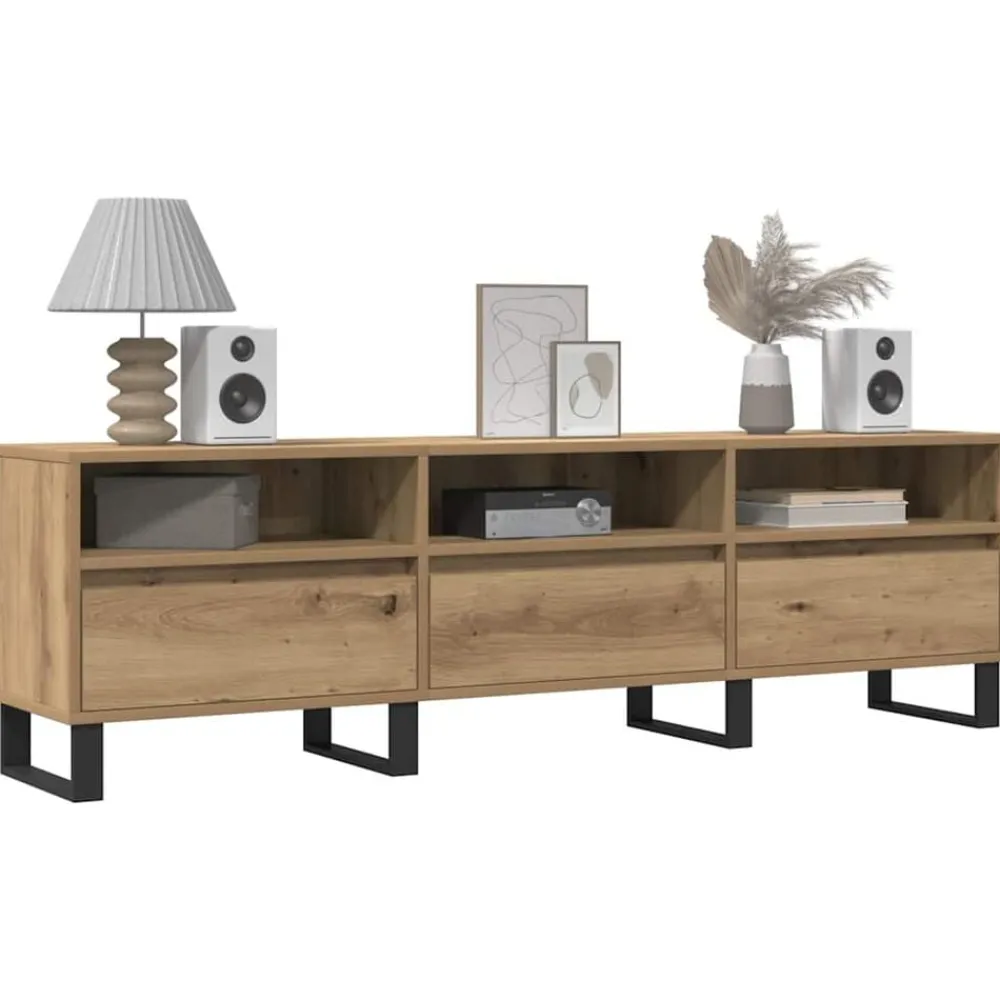 vidaXL Muebles Tv-Mueble de TV madera de ingeniería 150x30x44,5 cm