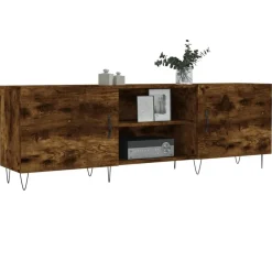 vidaXL Mueble de TV madera de ingeniería 150x30x50 cm Roble ahumado Hot