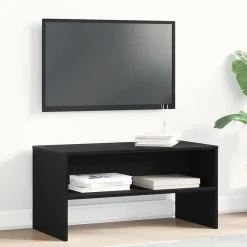 vidaXL Mueble de TV madera de ingeniería 80x40x40 cm Roble negro