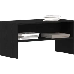 vidaXL Mueble de TV madera de ingeniería 80x40x40 cm Roble negro