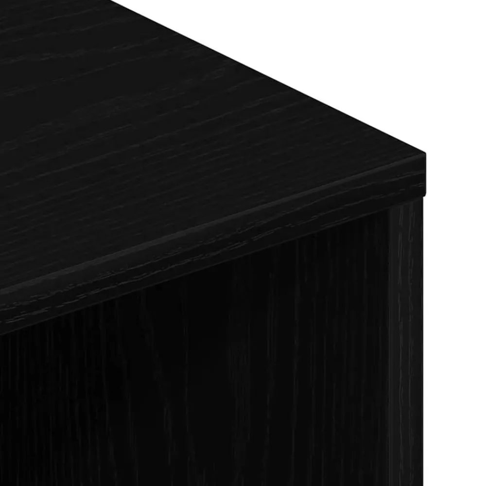 vidaXL Mueble de TV madera de ingeniería 80x40x40 cm Roble negro