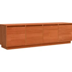 vidaXL Mueble de TV Marrón 156 x 37 x 45 cm Madera de ingeniería Marrón cera Discount