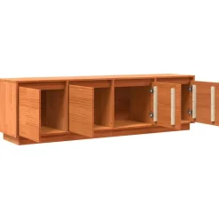 vidaXL Mueble de TV Marrón 156 x 37 x 45 cm Madera de ingeniería Marrón cera Discount