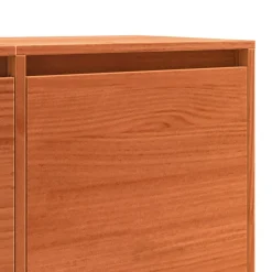 vidaXL Mueble de TV Marrón 156 x 37 x 45 cm Madera de ingeniería Marrón cera Discount
