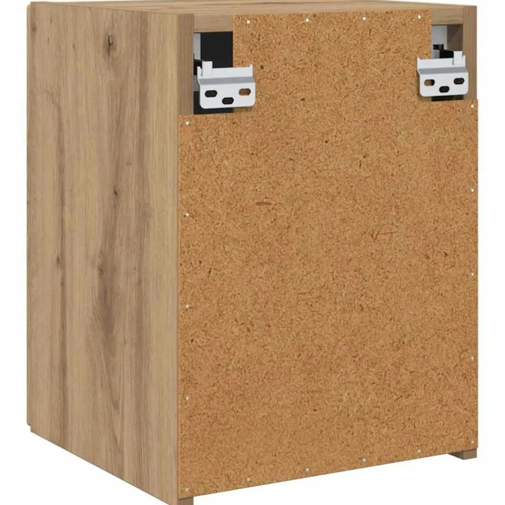 vidaXL Muebles Tv-Mueble de TV Montado en la Pared Roble Artesanal