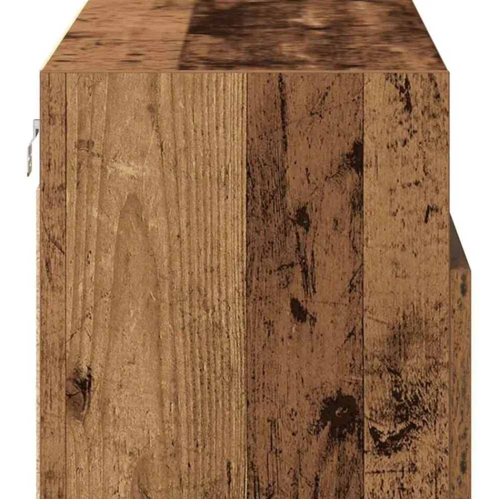 vidaXL Mueble de TV Montado en la Pared 100 x 30 x 30 cm Madera vieja Outlet