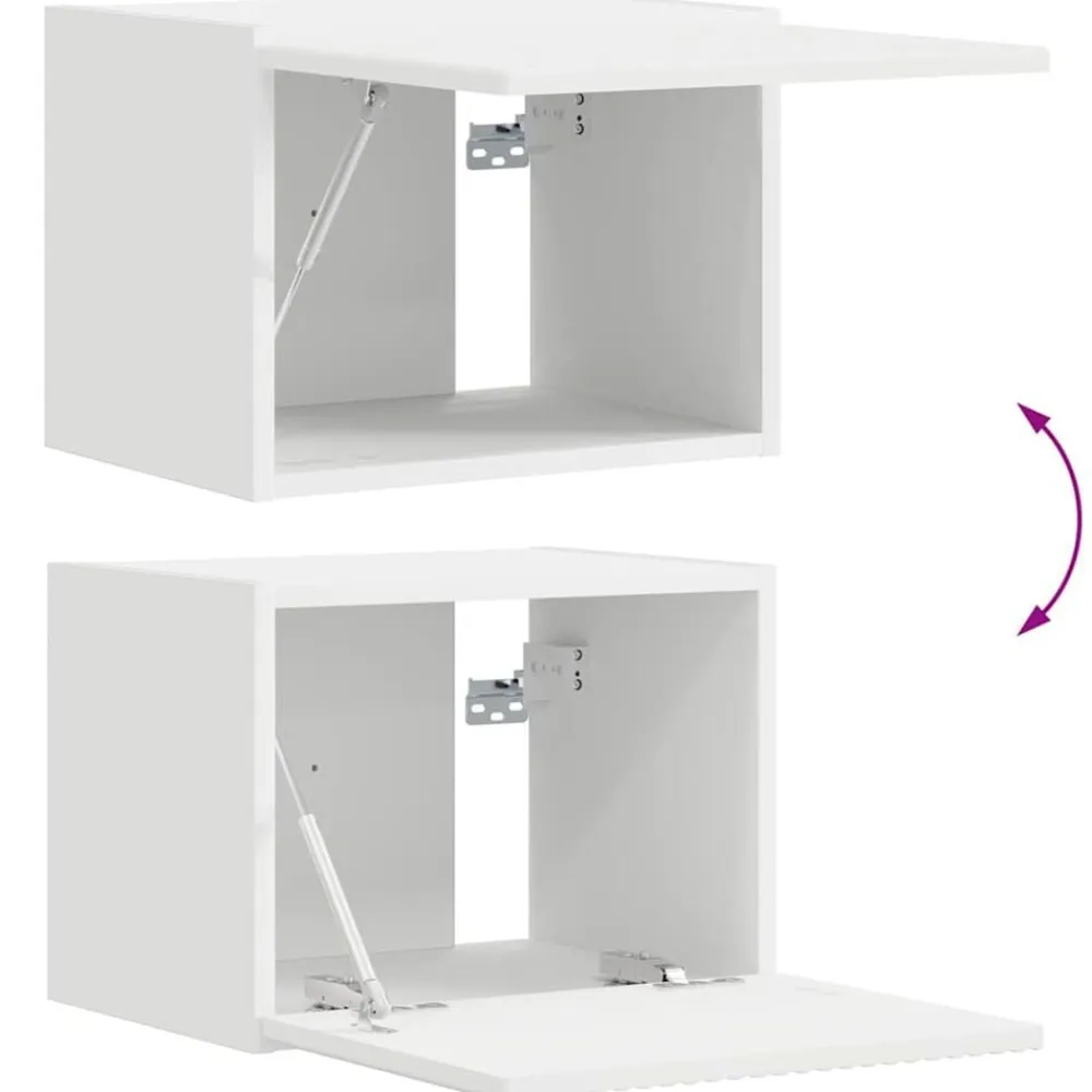 vidaXL Mueble de TV Montado en la Pared 39 x 31 x 29,5 cm White Best