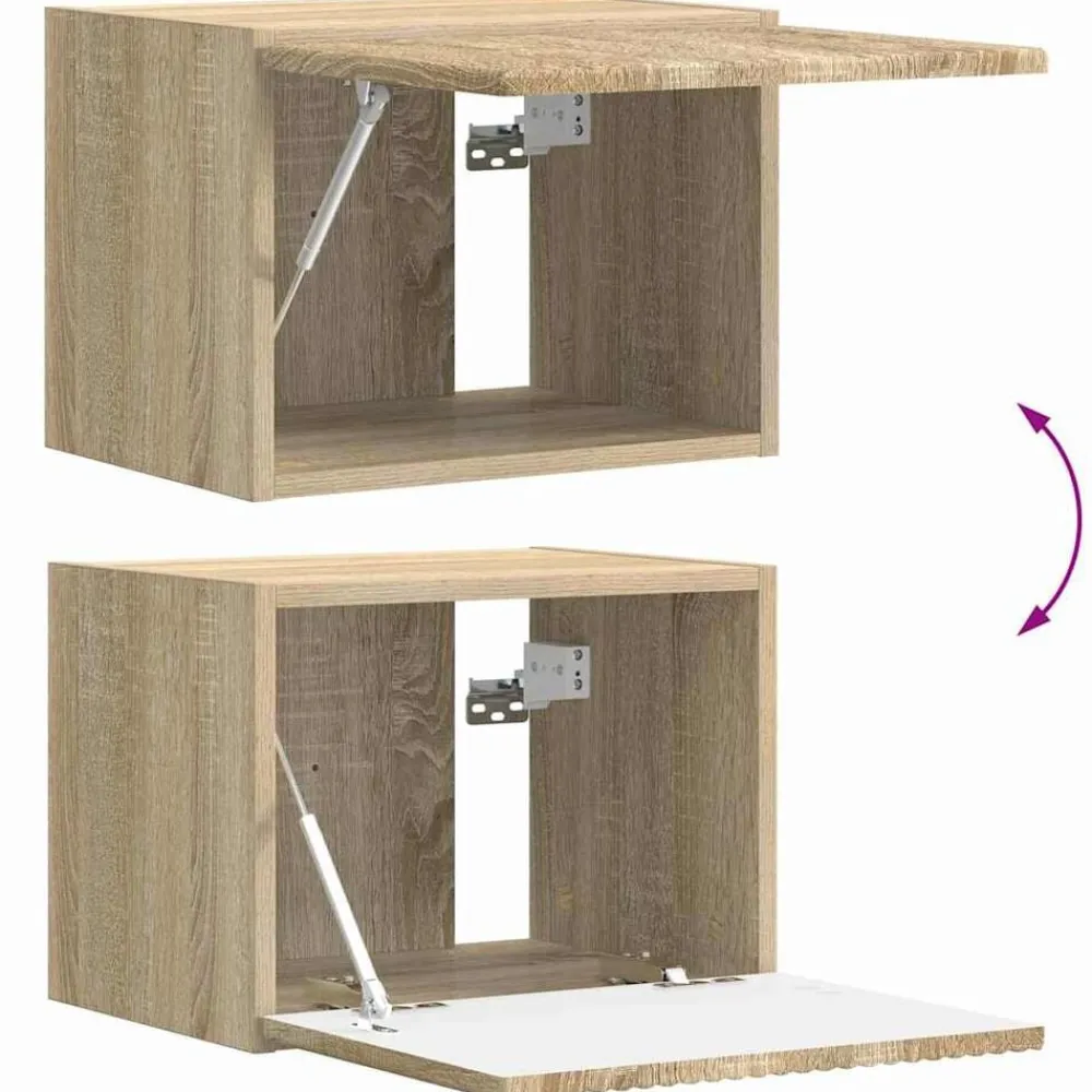 vidaXL Mueble de TV Montado en la Pared Sonoma 39 x 31 x 29,5 cm Roble Sonoma Hot