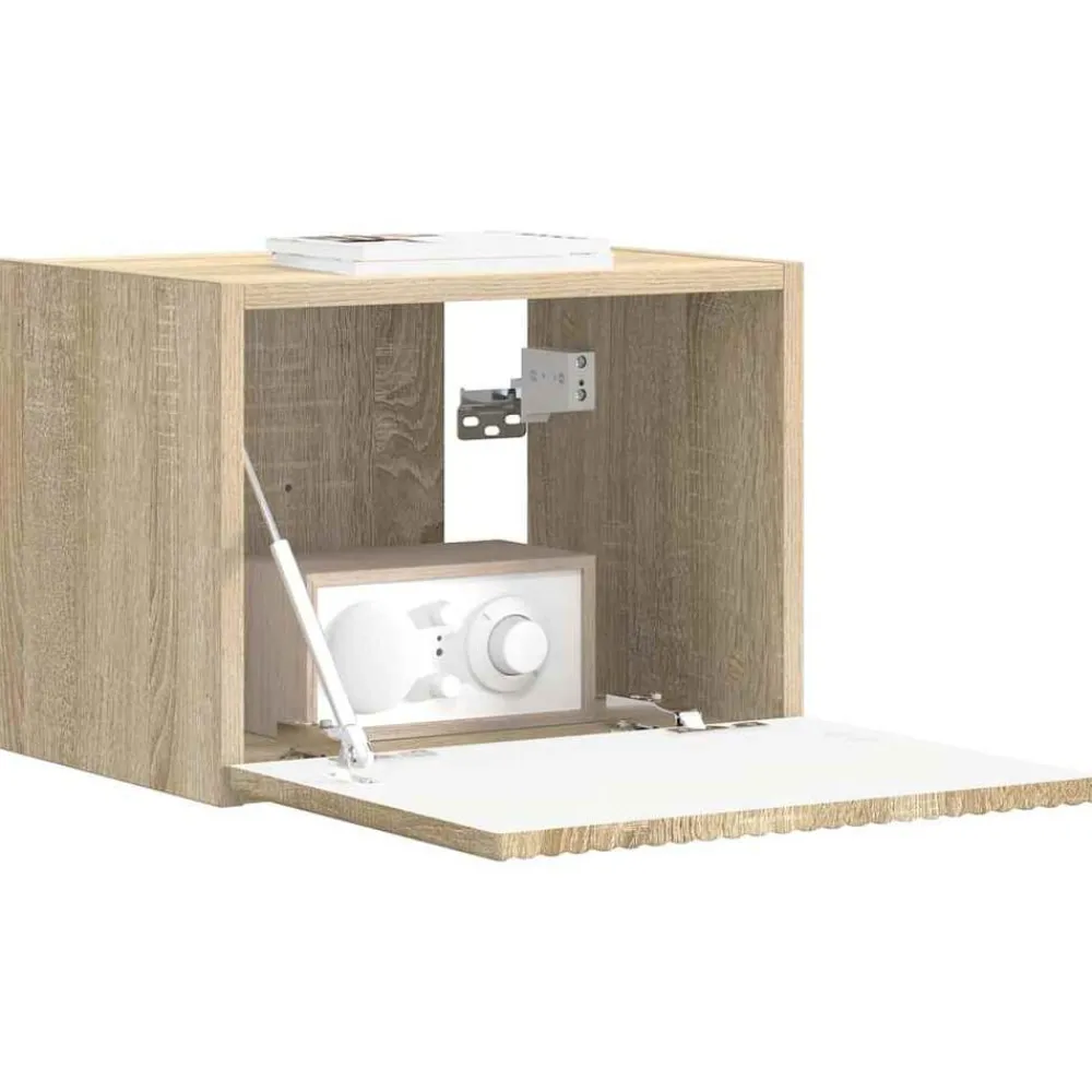 vidaXL Mueble de TV Montado en la Pared Sonoma 39 x 31 x 29,5 cm Roble Sonoma Hot