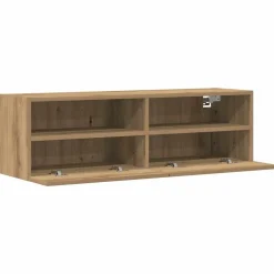 vidaXL Mueble de TV Montado en la Pared 100 x 30 x 30 cm Roble artisan Clearance