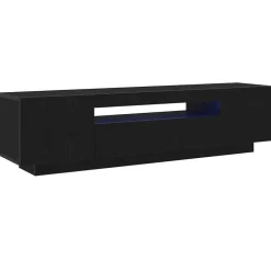 vidaXL Muebles Tv-Mueble de TV Negro 160 x 35 x 40 cm Madera de ingeniería
