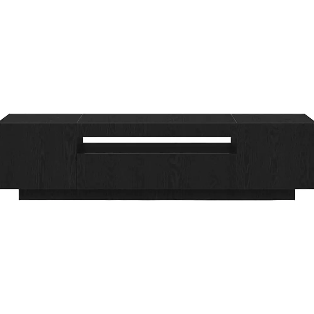 vidaXL Muebles Tv-Mueble de TV Negro 160 x 35 x 40 cm Madera de ingeniería
