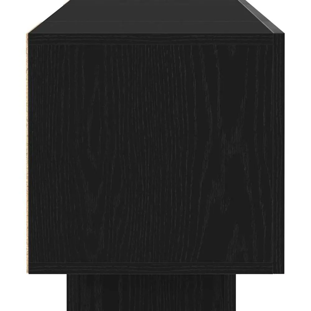 vidaXL Muebles Tv-Mueble de TV Negro 160 x 35 x 40 cm Madera de ingeniería