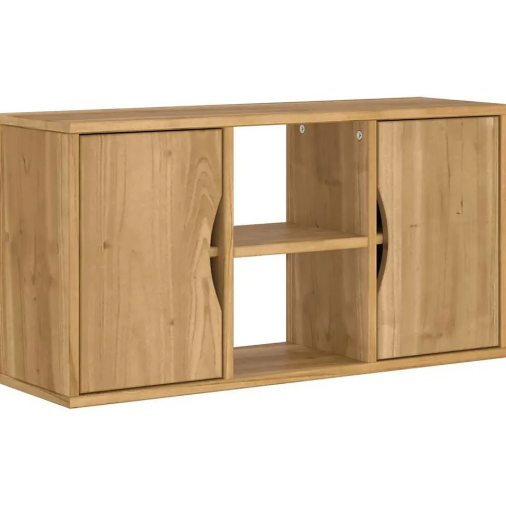 vidaXL Muebles Tv-Mueble de TV ODDA madera maciza de pino 79x24x40 cm