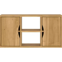 vidaXL Muebles Tv-Mueble de TV ODDA madera maciza de pino 79x24x40 cm
