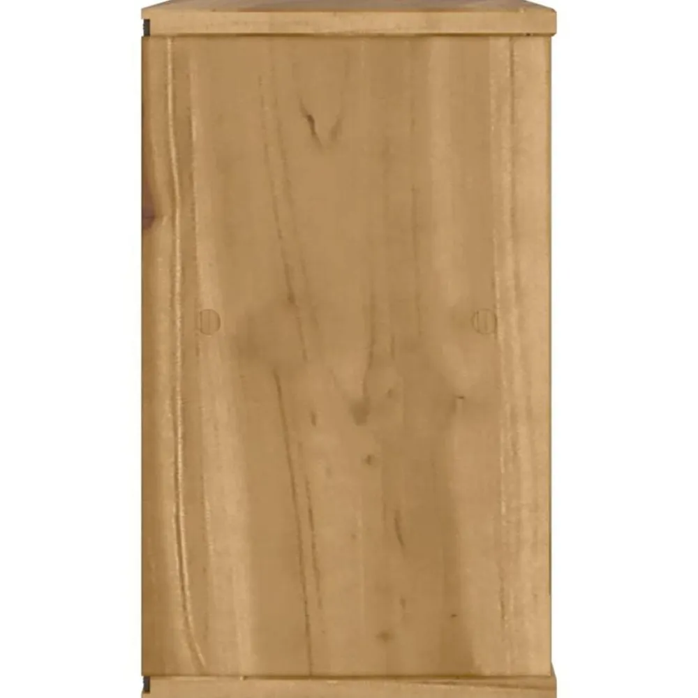 vidaXL Muebles Tv-Mueble de TV ODDA madera maciza de pino 79x24x40 cm