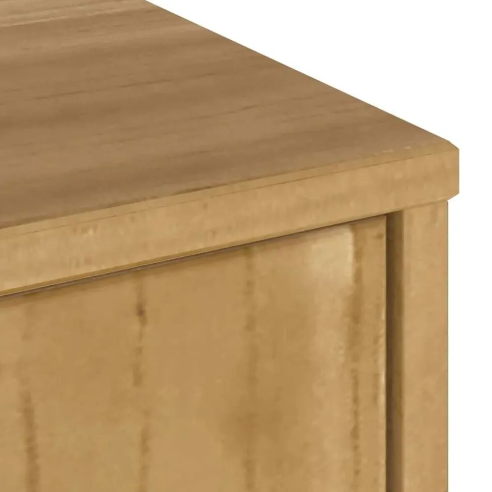 vidaXL Muebles Tv-Mueble de TV ODDA madera maciza de pino 79x24x40 cm