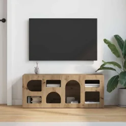 vidaXL Mueble de TV Roble artesanal 100 x 35 x 40 cm Roble artisan New