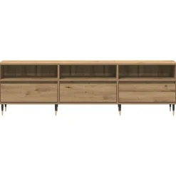 vidaXL Muebles Tv-Mueble de TV Roble artesanal 150 x 30 x 45 cm