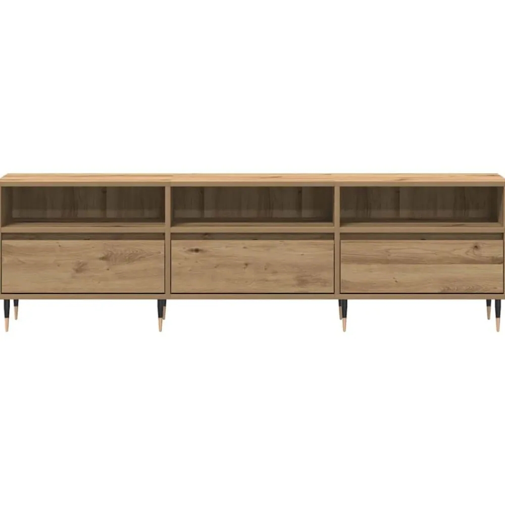 vidaXL Muebles Tv-Mueble de TV Roble artesanal 150 x 30 x 45 cm